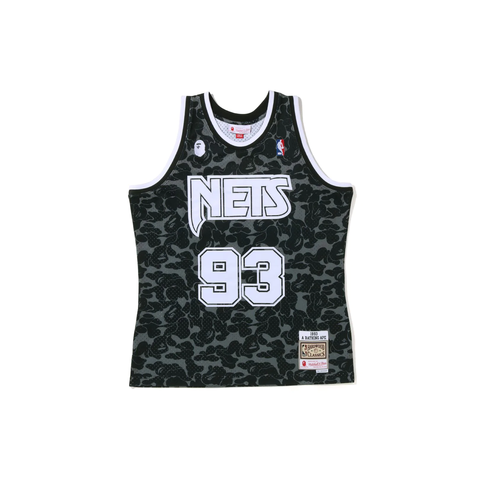 A Bathing Ape x Mitchell & Ness New Jersey Nets Jersey