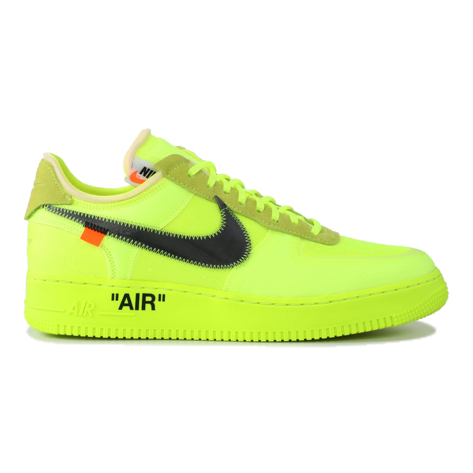 The 10: Nike Air Force 1 Low OFF WHITE - Volt - Used