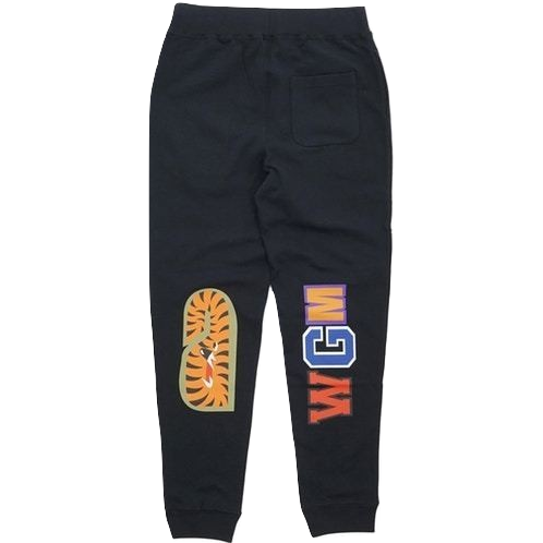 A Bathing Ape WGM Shark Slim Sweatpants Black