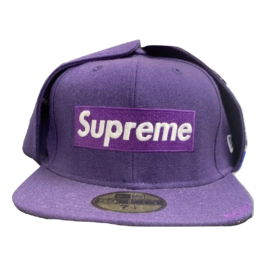 Supreme New Era Ear Flap Cap - Purple - Grails SF