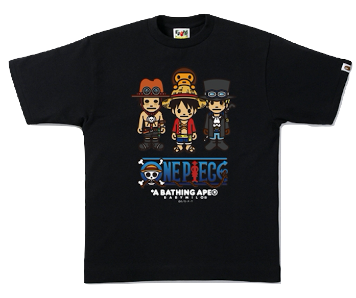 トップス Bape x One Piece Baby Milo Luffi M Bape x One Piece - Luffy & Brothers & Milo Tee – Grails SF