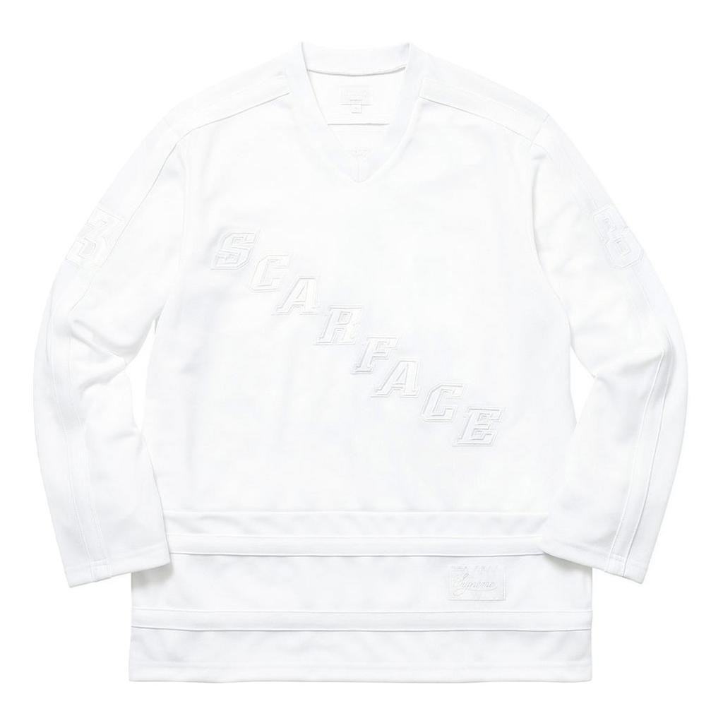 Supreme Scarface Hockey Jersey White Grails SF