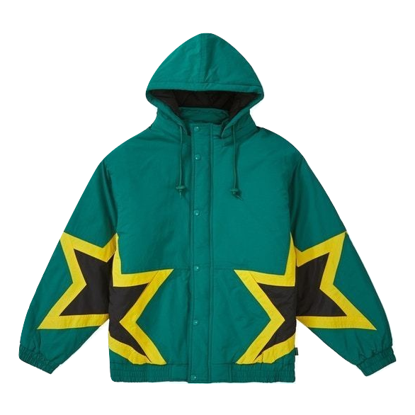 Supreme Stars Puffy Jacket - Dark Green – Grails SF