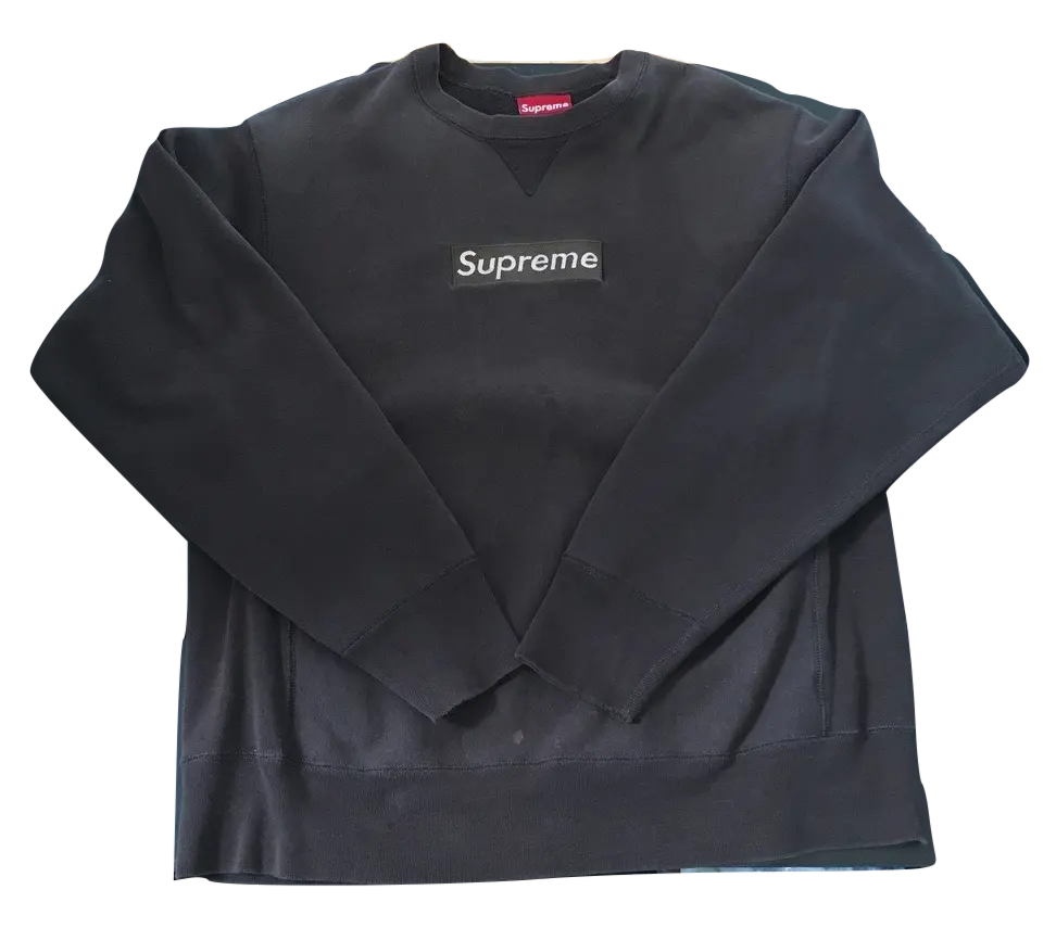 Logo Crewneck Supreme Bogo Brown Supreme Washed Box Logo Crewneck