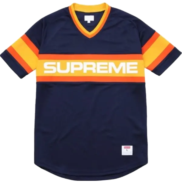 Supreme Astros Baseball Jersey - Navy/Orange - Used - Grails SF