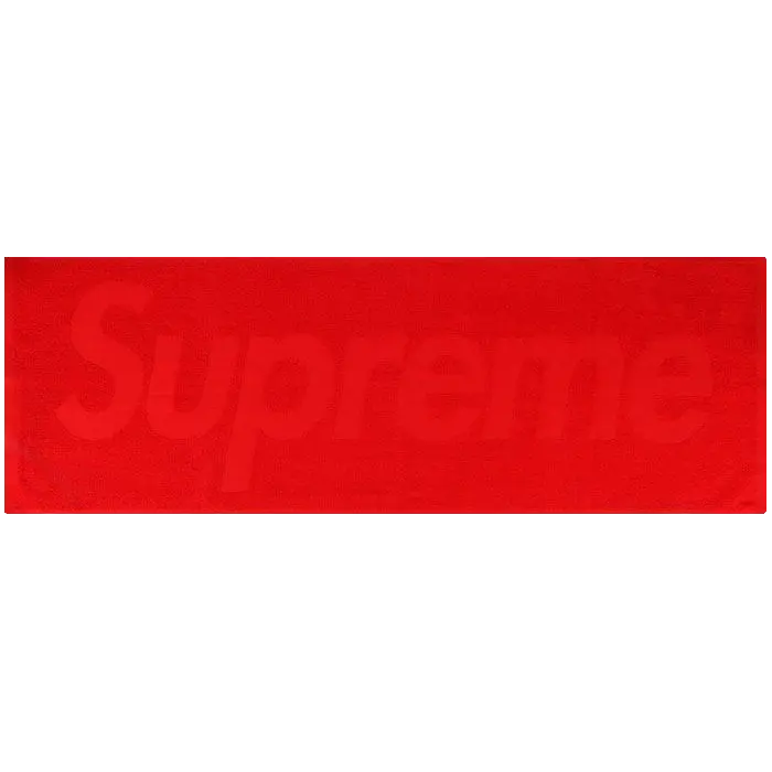 Supreme Terry Logo Hand Towel - Red - Grails SF