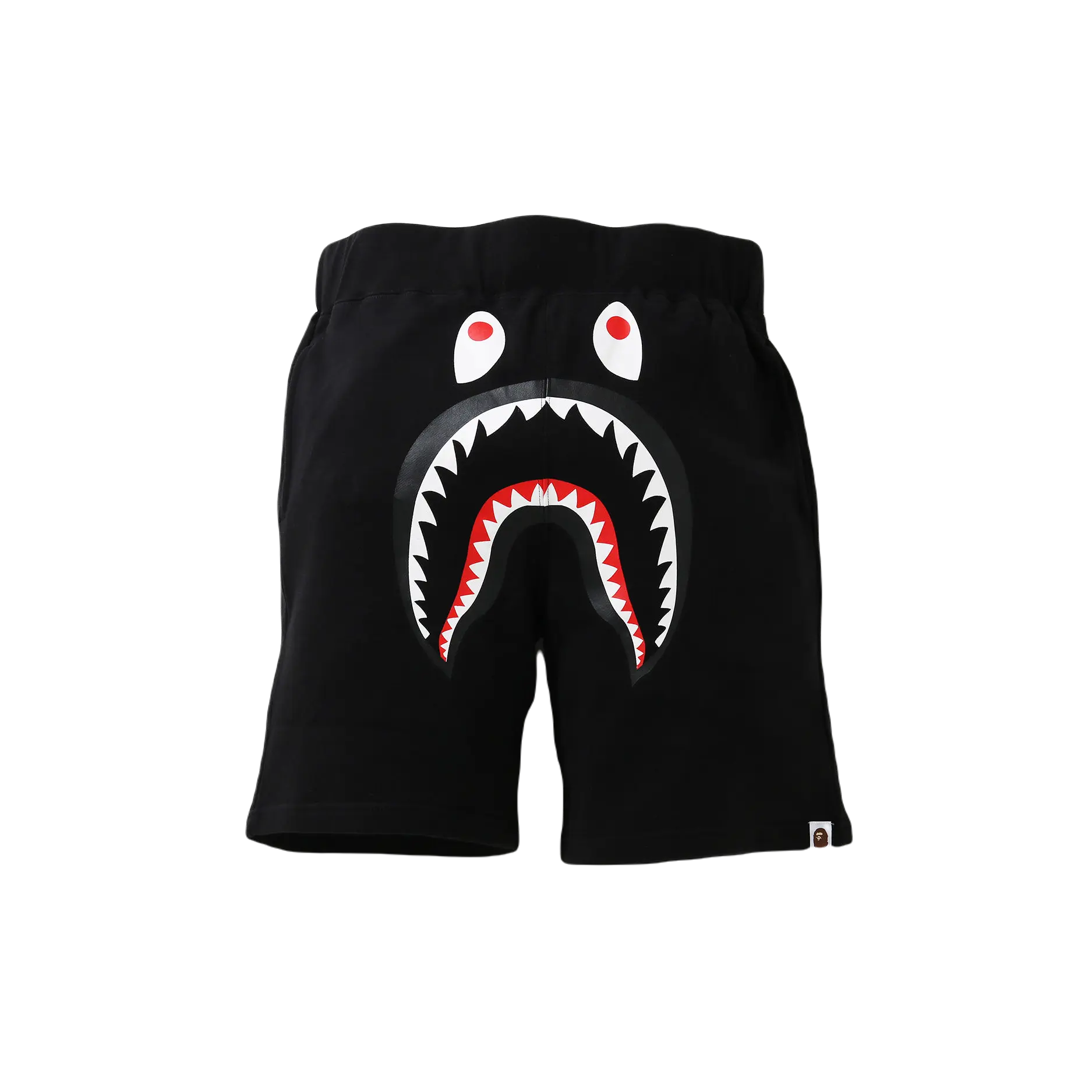 A Bathing Ape Shark Sweat Shorts - Black - Grails SF