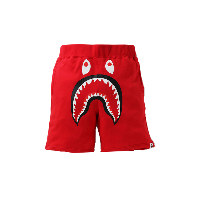 A Bathing Ape Shark Sweat Shorts - Red