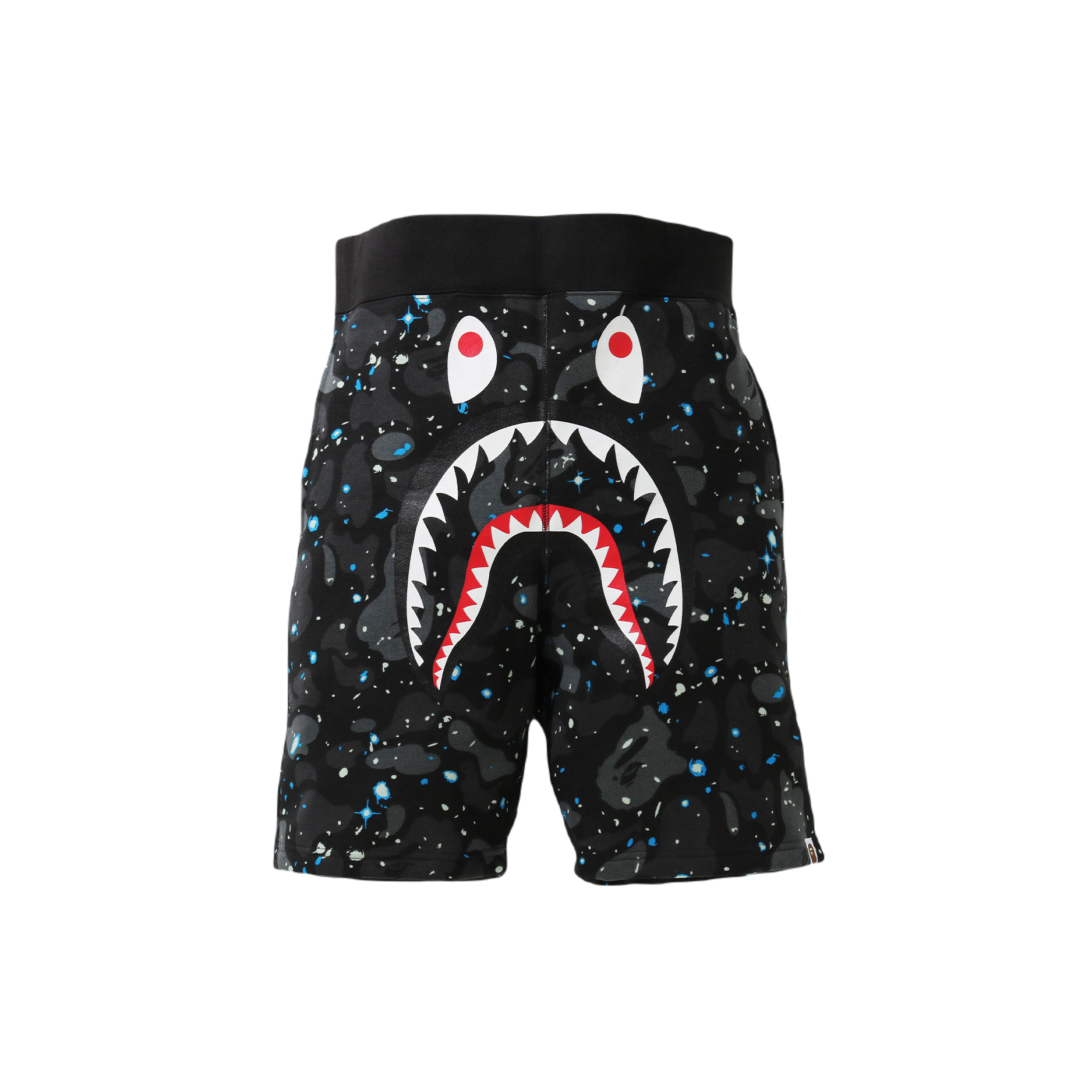 新品4XL！ x A BATHING APE FB SHORTS黒 A Bathing Ape Shark Sweat Shorts - Black Space Camo - Grails SF