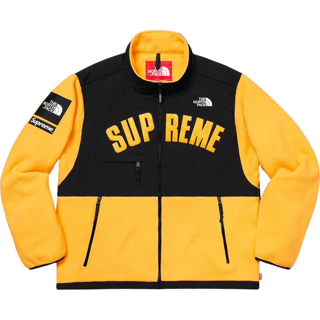 Supreme x The North Face Arc Logo Denali Fleece Jacket - Yellow