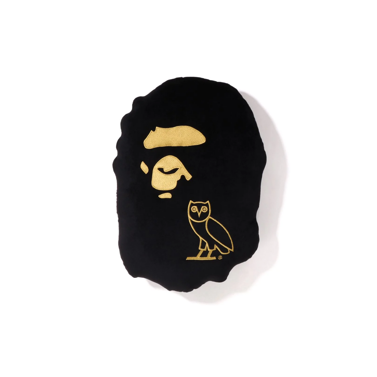 A Bathing Ape x OVO Ape Head Cushion Black Bape