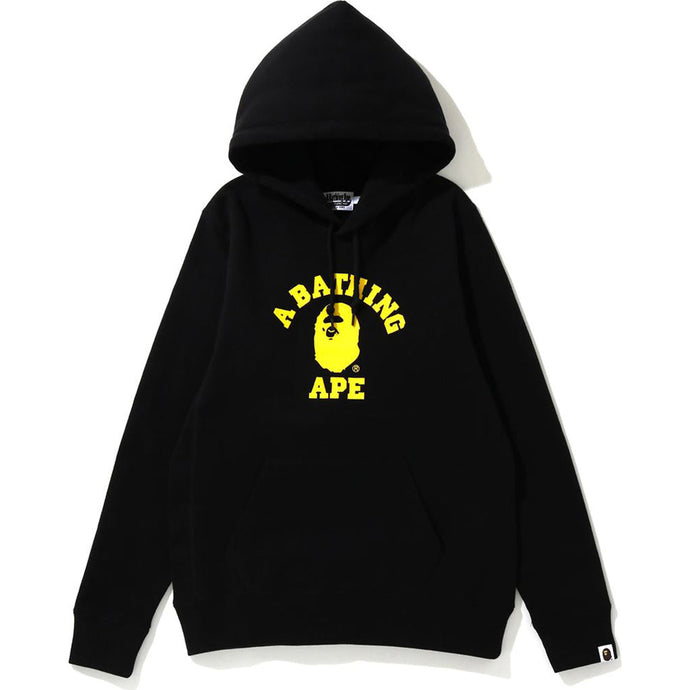 A Bathing Ape College Pullover Hoodie - Black/Yellow