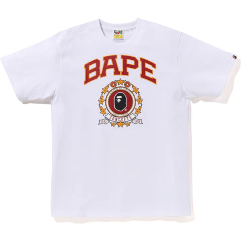 A Bathing Ape Concepts Emblem Tee - White Bape