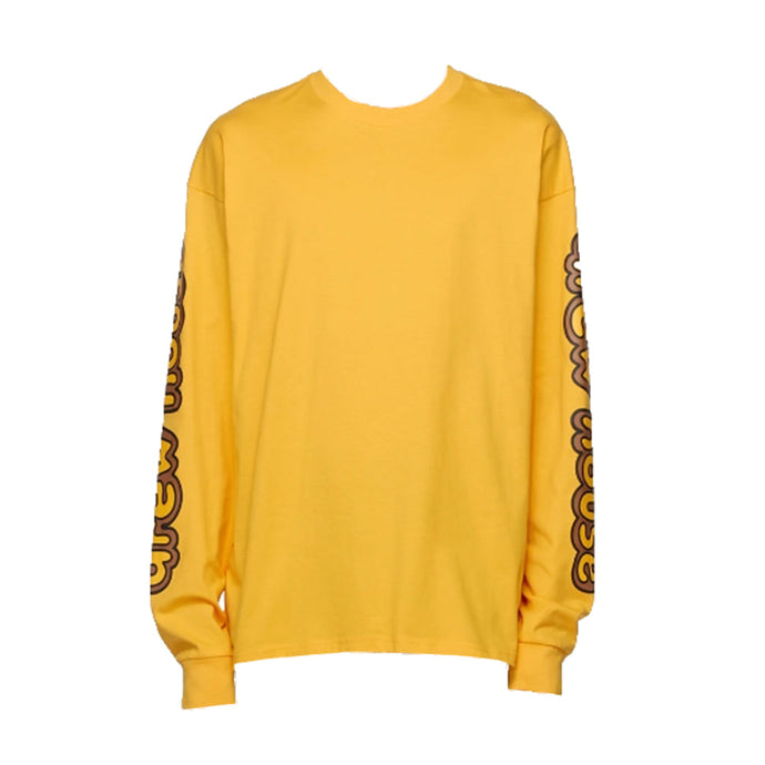 Drew House Yellow Cartoon Font Long Sleeve T-Shirt - Used