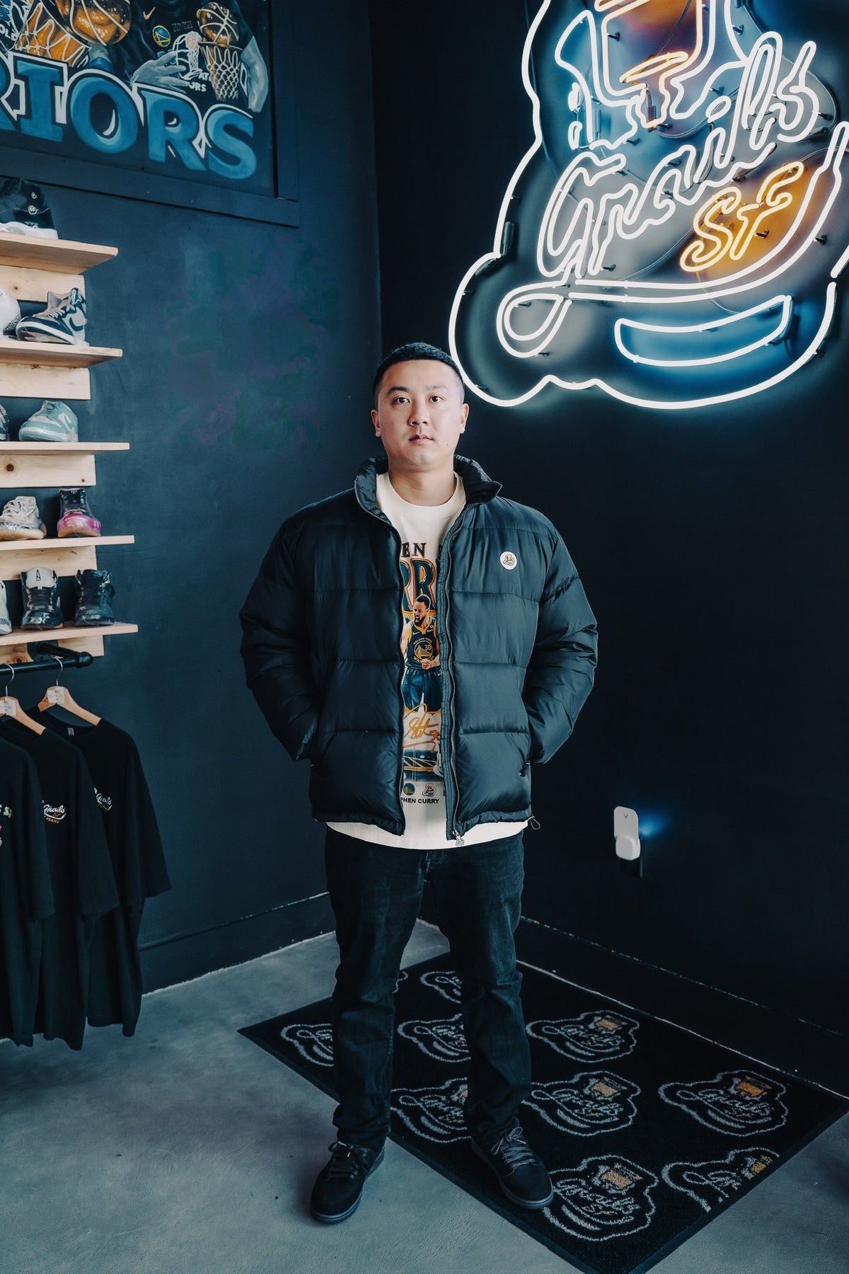 Grails SF Down Jacket Black grails sf