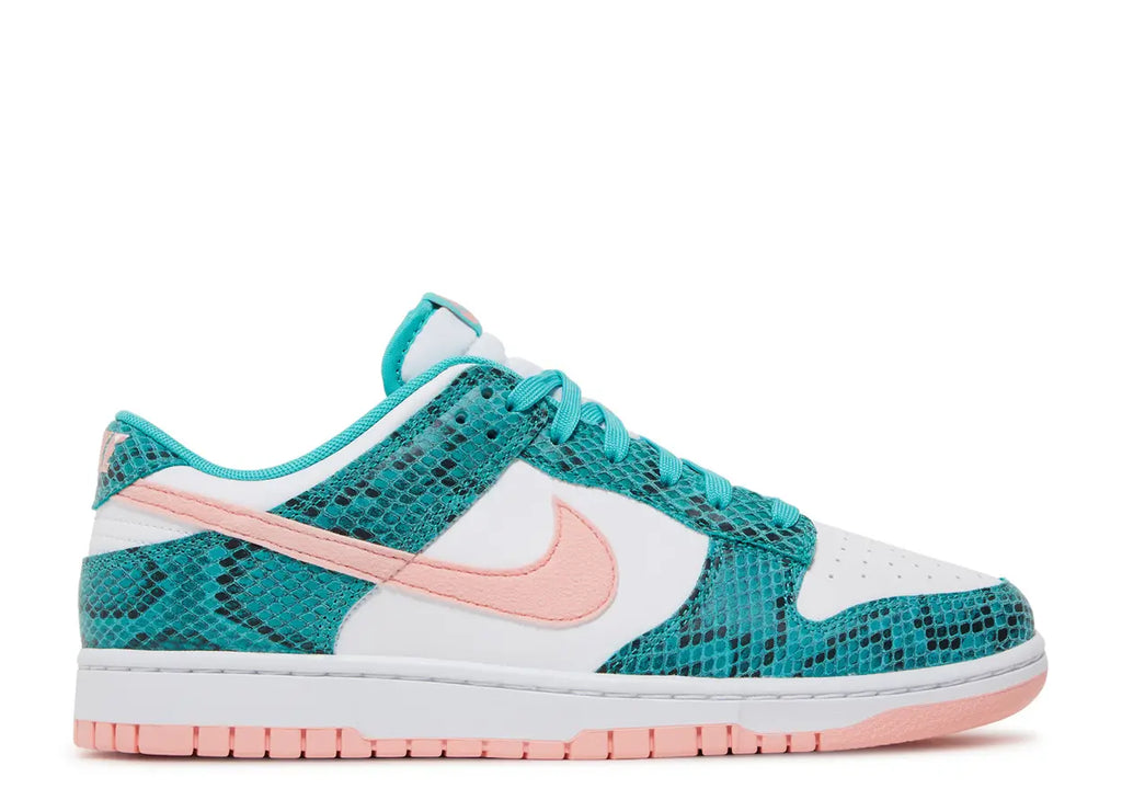 Nike Dunk Low - Snakeskin Washed Teal Bleached Coral