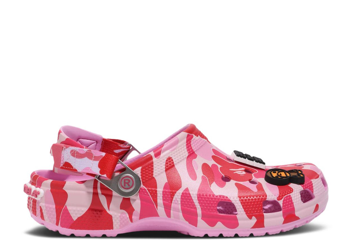 Crocs Classic Clog - A Bathing Ape ABC Camo Pink Crocs