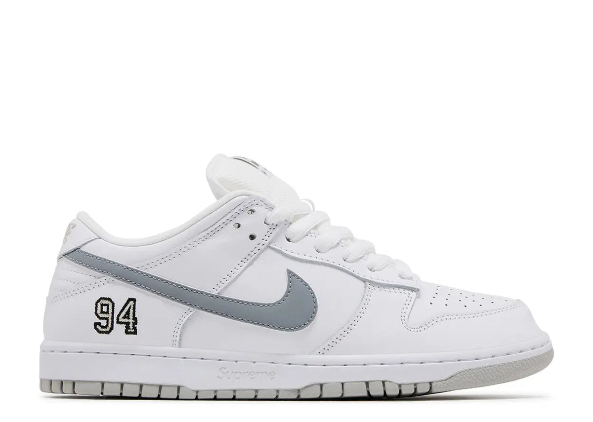Nike SB Dunk Low OG QS - Supreme 94 White Metallic Silver Nike
