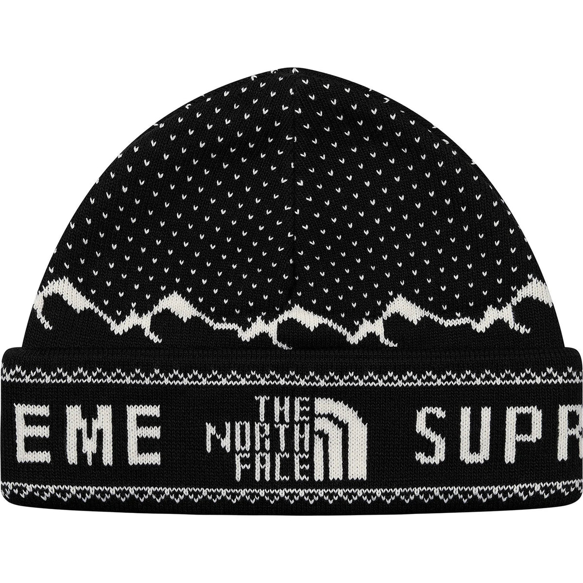 Supreme The North Face Fold Beanie - Black Supreme