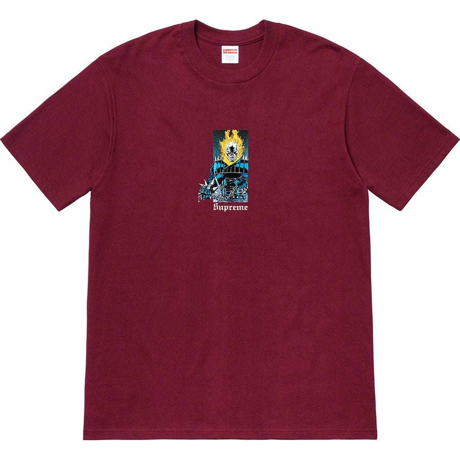 Supreme Ghost Rider Tee - Burgundy Supreme