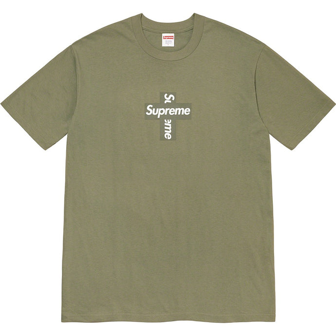 Supreme Cross Box Logo Tee - Light Olive