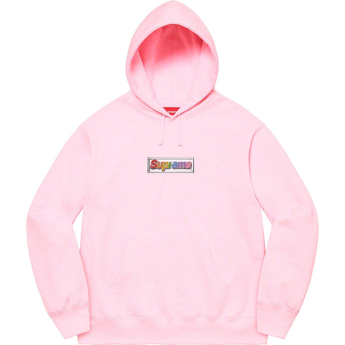 Supreme Bling Box Logo Hooded Sweatshirt (SS22) - Pink