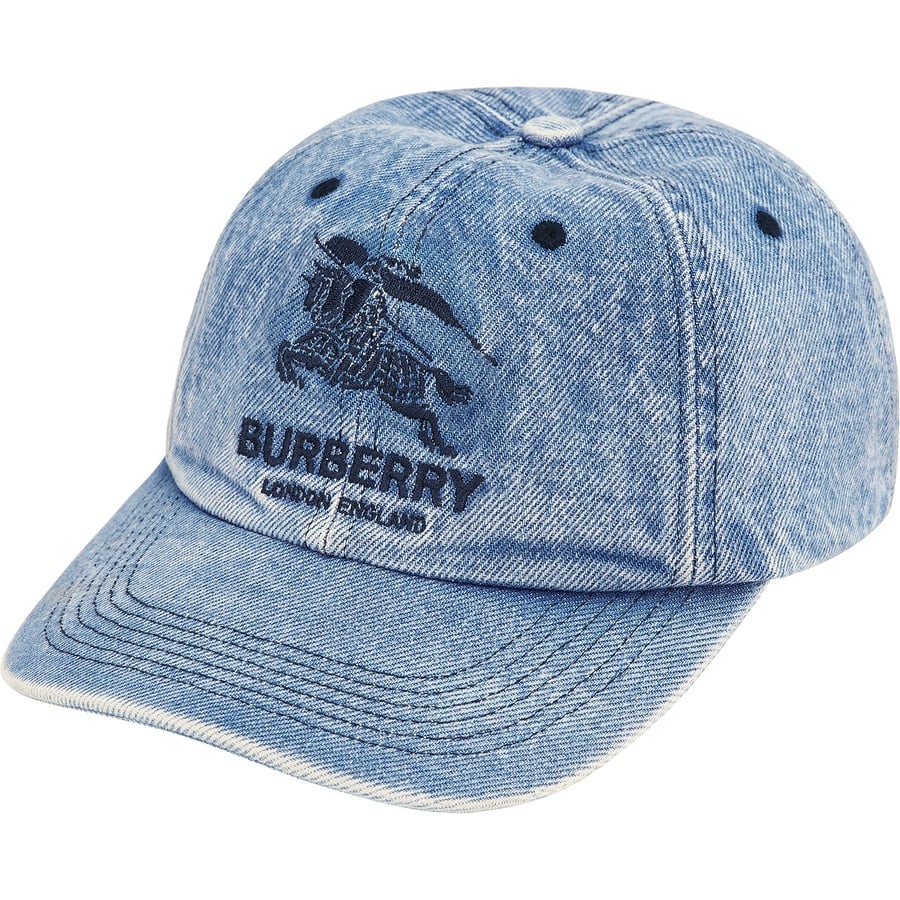 Supreme Burberry Denim 6-Panel - Washed Blue Supreme