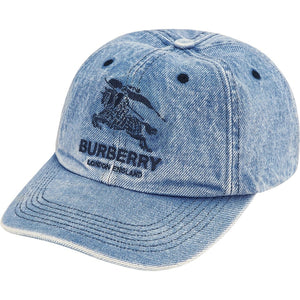 Supreme Burberry Denim 6-Panel - Washed Blue Supreme