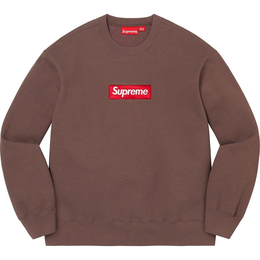 Supreme Box Logo Crewneck (FW22) - Umber Supreme