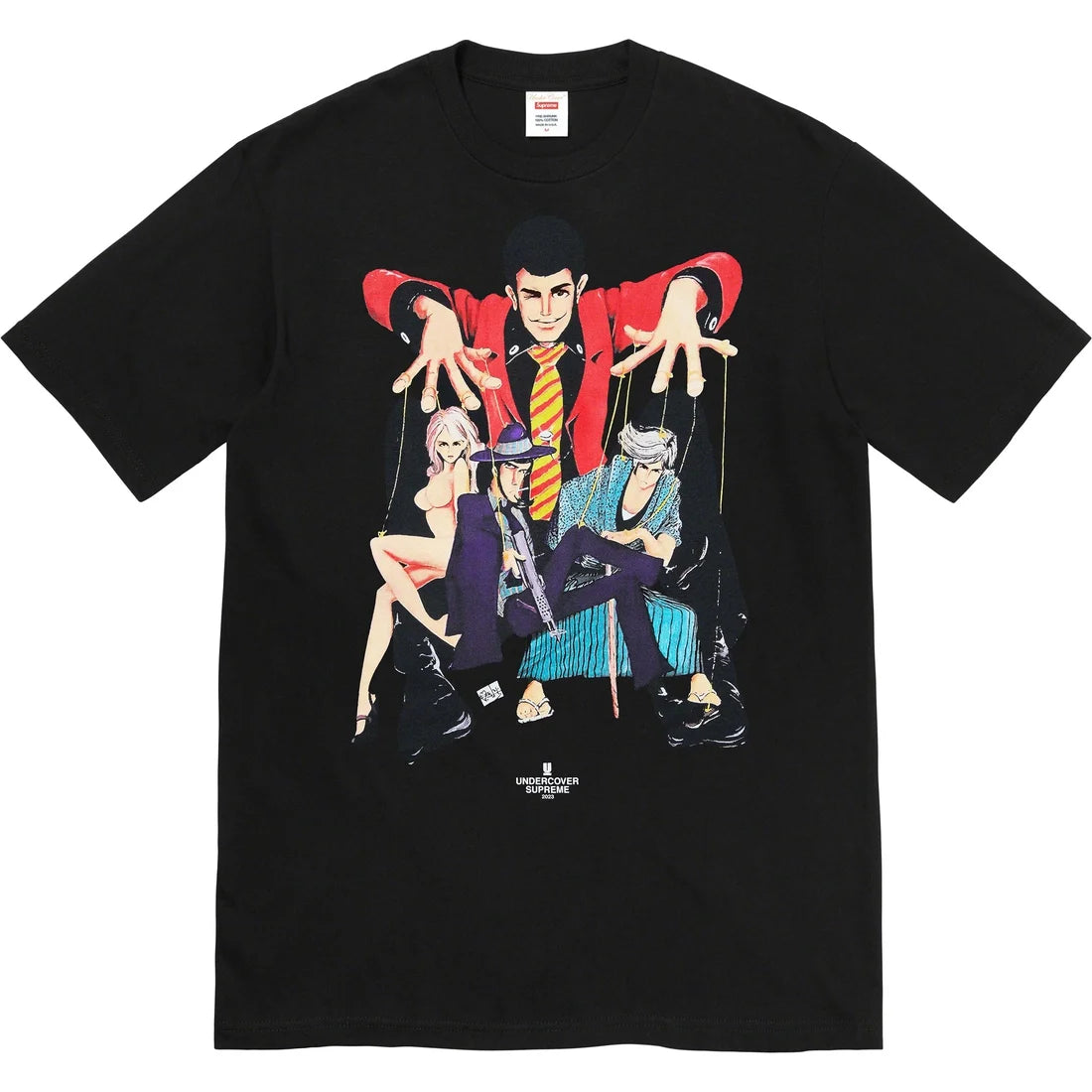 Supreme UNDERCOVER Lupin Tee - Black Supreme