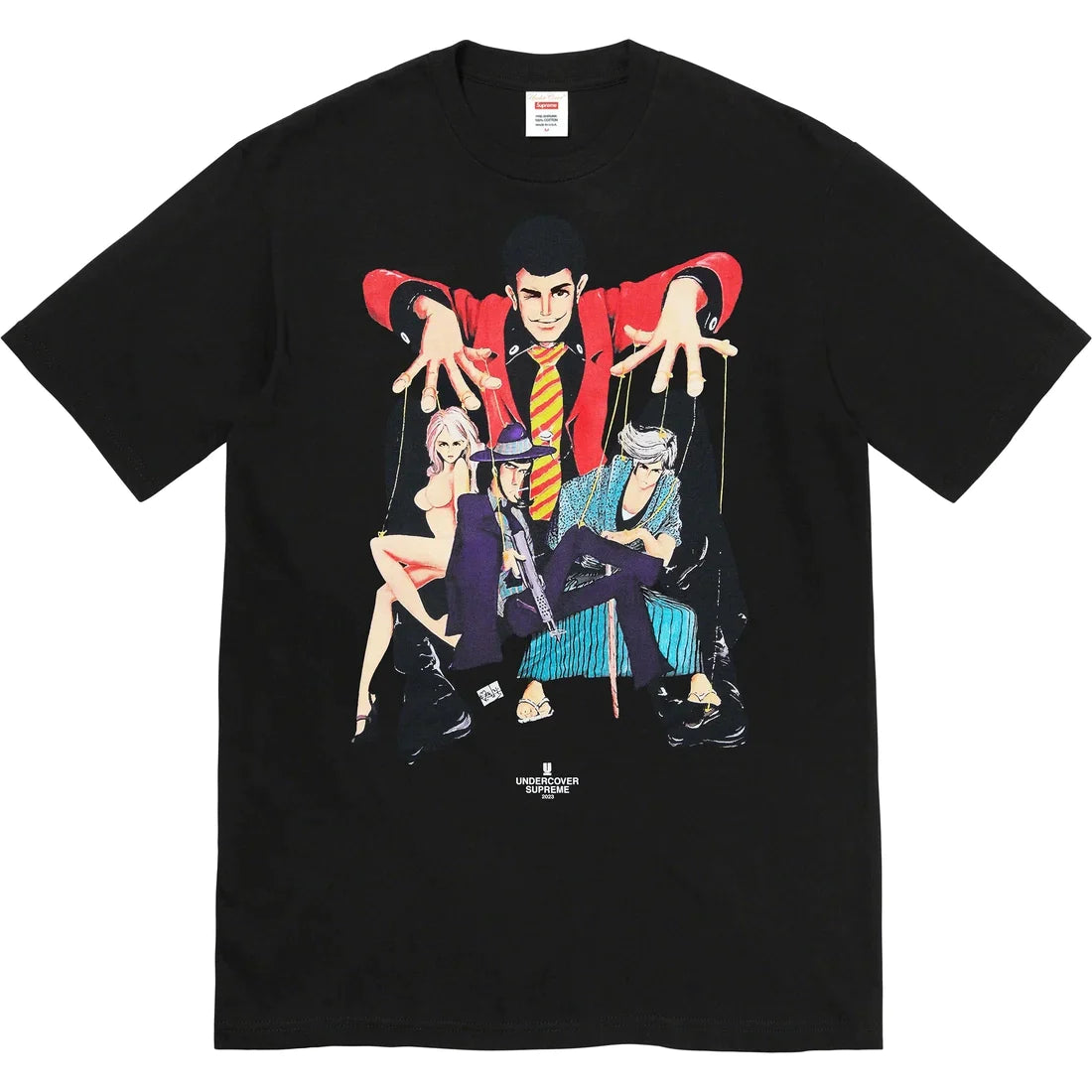 Supreme UNDERCOVER Lupin Tee - Black Supreme