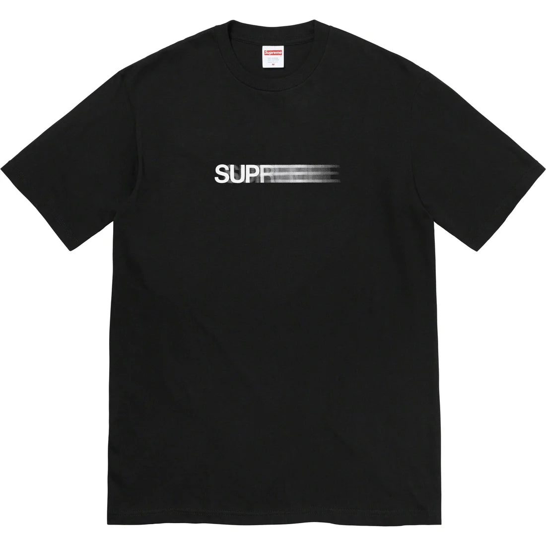 Supreme Motion Logo Tee - Black/White Supreme