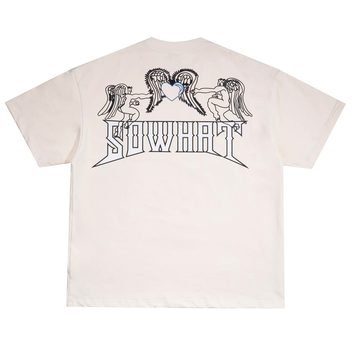 SOWHAT Heart & Wings Angele Tee Cream SOWHAT