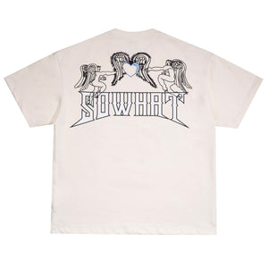 SOWHAT Heart & Wings Angele Tee Cream SOWHAT