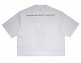 SOWHAT Guardian Angle Oversize Crop Tee White