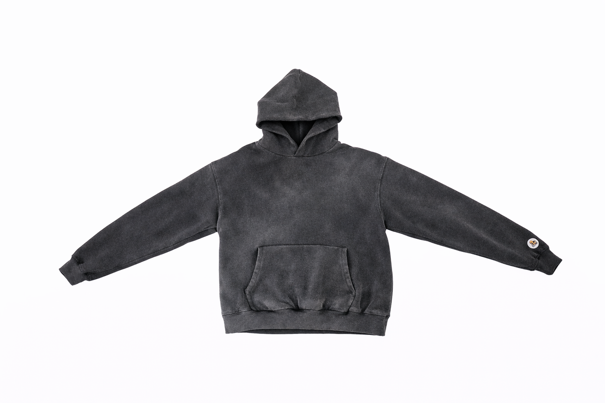 Grails SF Vintage Wash Black Pullover Hoodie grails sf