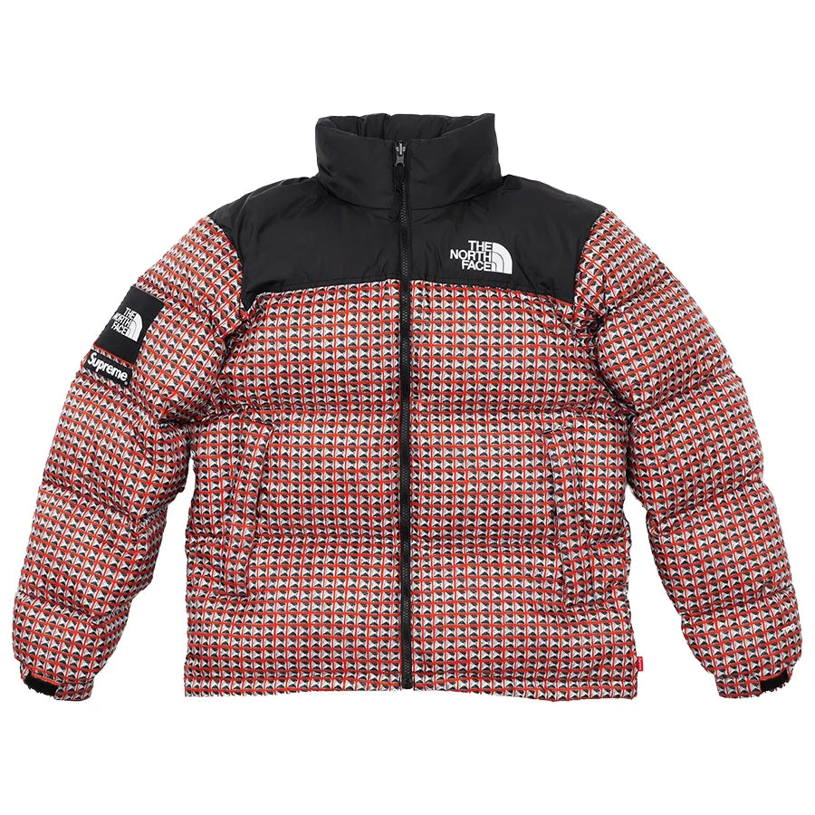 Supreme x The North Face Studded Nuptse Jacket - Red Supreme