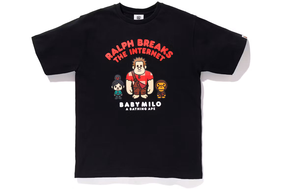 BAPE x Ralph Breaks the Internet Baby Milo Tee 1 - Black