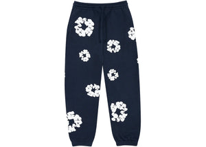 Denim Tears Cotton Wreath Sweatpants - Navy - Used