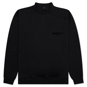 Fear of God Essentials Mock Neck Long Sleeve - Black