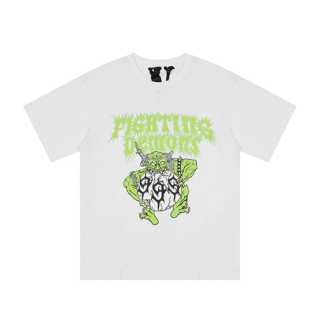 Juice Wrld x Vlone Fighting Demons Tee - White/Green