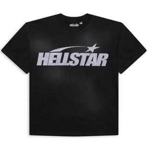 Hellstar Classic Glitter Logo T-shirt - Black - Used Hellstar