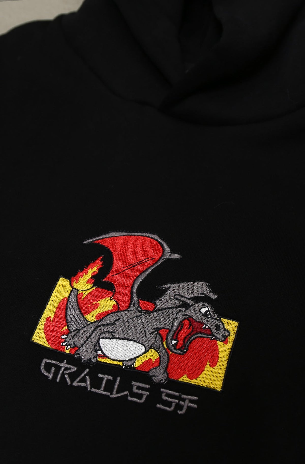 Grails SF Charizard Box Logo Hoodie grails sf