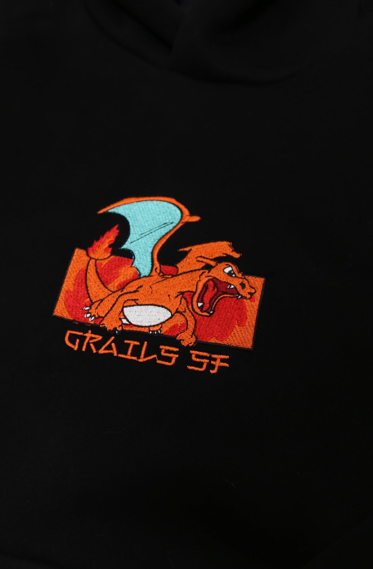 Grails SF Charizard Box Logo Hoodie grails sf
