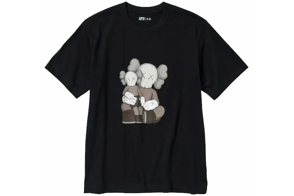 KAWS x Uniqlo UT Short Sleeve Graphic T-shirt - Black Kaws