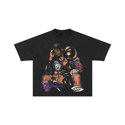 CDW Kobe Bryant 1st Ring Holding A Trophy Vintage Wash Black