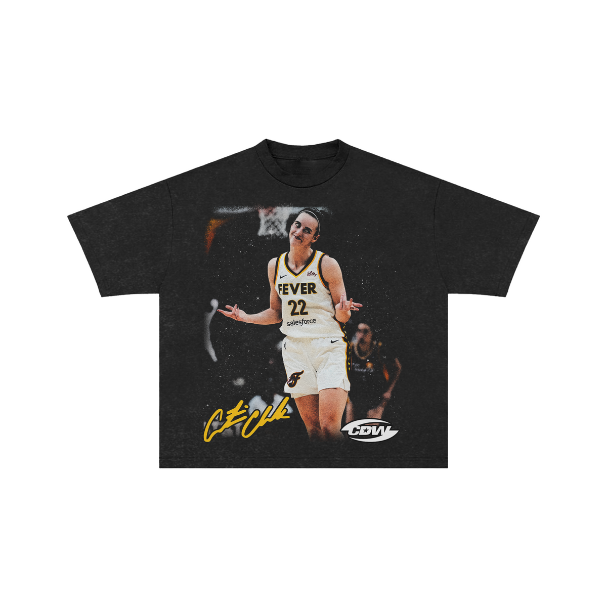 CDW Caitlin Clark Shrugs Tee Black CDW