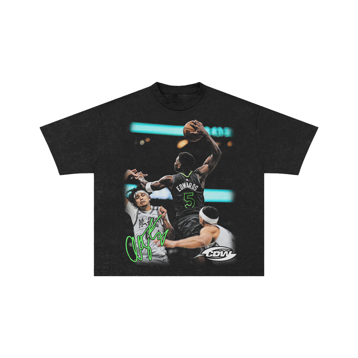 CDW Anthony Edwards Dunking Tee Black CDW