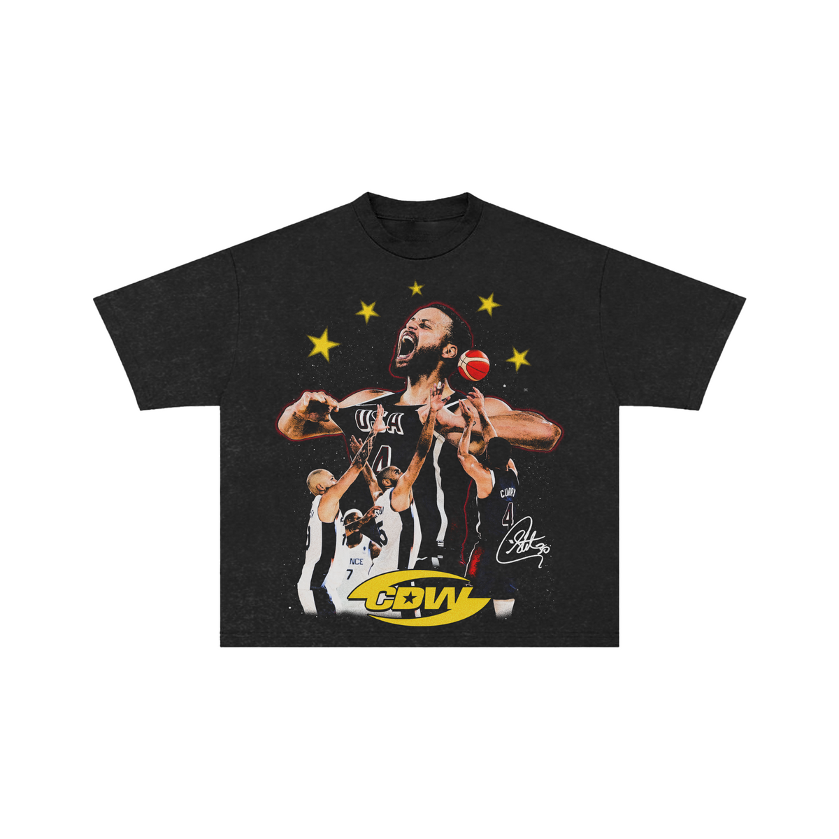 CDW The Golden Dagger Stephen Curry Tee Vintage Black CDW
