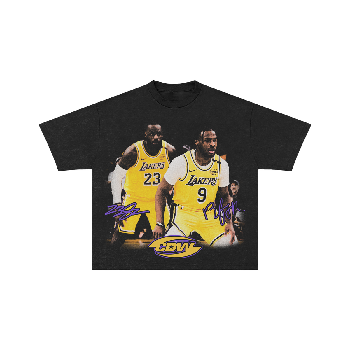 CDW LeBron James & Bronny James First Game Tee Black CDW